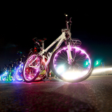 自行车风火轮灯灯带灯LED辐条灯山地车钢丝灯骑行装饰灯轮胎钢丝