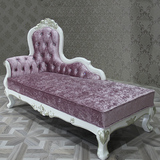新古典贵妃椅欧式贵妃椅法式沙发椅美人榻实木雕花椅子卧室休闲椅
