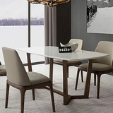 北欧宜家实木大理石餐桌椅组合 小户型餐桌椅 现代简约时尚餐桌椅
