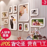 客厅照片墙结婚照挂墙相框墙创意组合餐厅婚纱照欧式家庭照相片墙