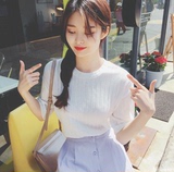 Cherrykoko韩国直发官网正品代购女装新款T恤款短袖针织衫N2