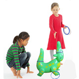 2-4-6岁儿童充气鳄鱼塑料套圈圈地摊套圈玩具批发幼儿园投掷游戏