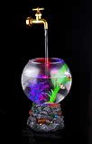 七彩魔术水龙头鱼缸流水灯七彩悬空流水灯魔术LED鱼缸创意礼品