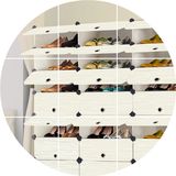 若斯简易鞋柜实木纹简约现代塑料组装折叠组合鞋架多层特价收纳柜