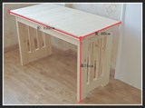 实木电脑桌学习桌简易家用办公桌儿童书桌写字台松木现代简约