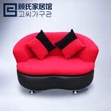厂家直销时尚懒人沙发创意双人嘴唇沙发南瓜布艺小沙发单人椅可爱