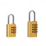 金属密码锁 4位拨码密码锁 全铜密码挂锁 防撬挂锁旅行防盗密码锁