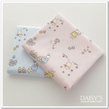 菊家 布料 面料 斜纹棉布 宝宝用床单被套布 兔子妈妈两色