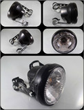摩托车配件哈雷巡航太子车改装复古前大灯头灯灯耳支架LED转向灯