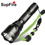 正品SupFire神火C10强光手电筒家用可充电防水骑行户外远射手电