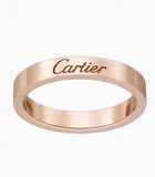 美国代购正品 Cartier/卡地亚 镌刻系列3毫米玫瑰金无钻戒指