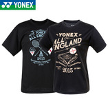 正品YONEX尤尼克斯羽毛球服男女款全英赛圆领T恤2015夏速干YY短袖