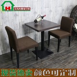 现代咖啡厅桌椅奶茶甜品店桌椅西餐厅果绿餐桌椅组合小圆桌椅批发