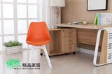 宜家创意伊姆斯椅子简约时尚欧式实木洽谈餐椅 咖啡休闲电脑椅子