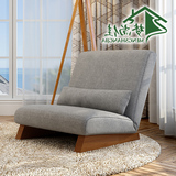 午睡懒人沙发单人折叠布艺沙发全拆洗北欧日式棉麻创意沙发休闲椅