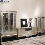 特价 新古典两门小酒柜 欧式客厅玻璃展示柜 后现代单门小饰柜