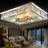客厅灯长方形水晶灯吸顶灯LED卧室灯具大气创意温馨现代简约大灯