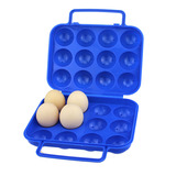 户外鸡蛋盒子装备野餐便携塑料12格鸡蛋盒 野炊包装盒便携鸡蛋托