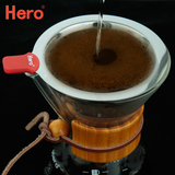 hero咖啡过滤杯 手冲滴滤壶不锈钢过滤网 冲咖啡免滤纸 长久耐用