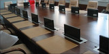 豪华铝合金19寸会议室液晶屏桌面升降器 显示器电动遥控隐藏厂家