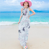 裙子2016夏季新款女装波西米亚长裙泰国海边渡假沙滩裙雪纺连衣裙