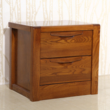 全实木家具 榆木家具 榆木床头柜 纯实木床头柜  储物柜 特价
