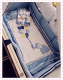 被子床围床裙欧洲婴儿床上用品件套超高端纯棉床品 宝宝