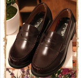 【安妮】真皮加软日本原单日系HARUTA雪松jk制服鞋cosplay鞋