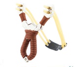 尼派|毒蝎子不锈钢成人弹弓麻绳缠绕户外个性精准弹弓精致大威力