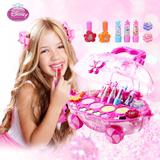 迪斯尼儿童化妆品彩妆盒套装无毒芭比公主5-6-7-10岁女孩女童玩具