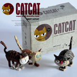 赛尔加 特色创意手工艺品可爱小猫咪卡通猫星人小摆件礼物礼品