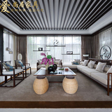 新中式家具 样板房别墅样板间现代中式时尚简约沙发 客厅时尚沙发