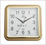 威时达钟表挂钟客厅办公室酒店静音正方形简约现代金色挂钟时钟表