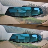 弧形车内大视野后视镜反光镜片防炫目倒车镜曲面蓝镜汽车内饰用品