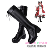 COS道具鞋【 银仙 】小玉cosplay靴 神乐 COS万用鞋 黑色长筒女靴
