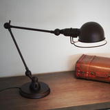 Loft美式复古工业风卧室床头灯创意转向长机械手臂办公桌工作台灯