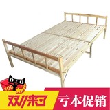 实木折叠床单人床午睡办公室午休床硬板床木板床双人床1.2米特价