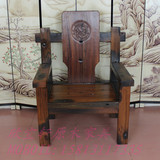 老船木实木主人椅原生态椅子中式仿古雕龙老板办公椅靠背椅带扶手