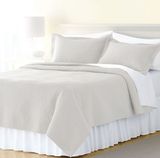 高档夹棉绗缝被美式全棉水洗被薄被欧式空调被床盖外贸纯色薄被子