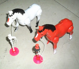 绕桩走路红黑马 电动斑马 电动马 电动玩具马 塑料玩具 电动走路