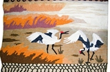 手工艺术挂毯 仙鹤  客厅壁毯壁挂壁画 经典装饰 立体挂毯