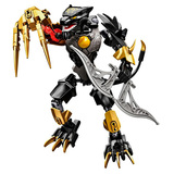 正品乐高气功传奇全套合体英雄儿童拼装积木玩具烈焰黑豹王机器人