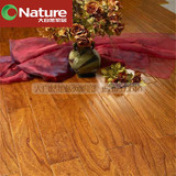大自然地板正品实木多层复合 榆木姹紫嫣红 地热仿古15 mm