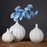 北欧创意样板房客厅软装饰陶瓷花瓶摆设现代咖啡厅餐厅插花器摆件