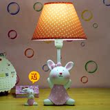 【送小兔子】乖乖兔儿童台灯暖光护眼卧室床头灯卡通创意台灯调光