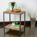 简约现代铁艺实木床头几沙发边几实木边桌小户型茶几角几支持定制
