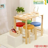 小凳子实木圆凳 非塑料矮凳彩色简约时尚餐凳创意家庭休闲凳皮凳
