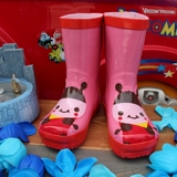 外贸正品可爱儿童雨鞋女童宝宝水鞋/天然橡胶防滑雨靴大童小童