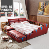 康耐登床布床现代科技布床1.8米双人床布艺床软床榻榻米储物婚床