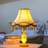 新中式云石装饰台灯现代简约时尚客厅卧室书房夜台灯 创意复古灯